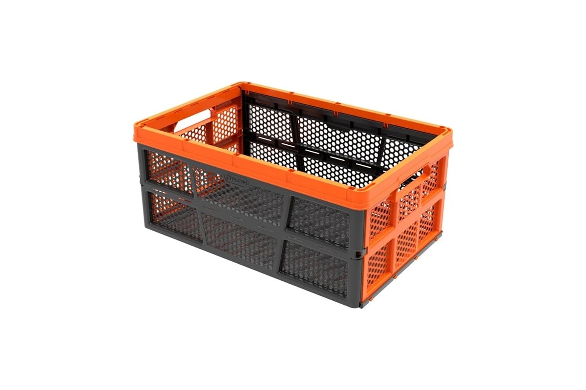 Садовая корзина TACTIX черно-оранжевая, 32 л, 50.5x33.5x22 см 320232 ...