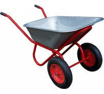 Двухколесная оцинкованная тачка Промышленник 110 л, пневматическое колесо 4,00/8 ПРОМ-1102КП