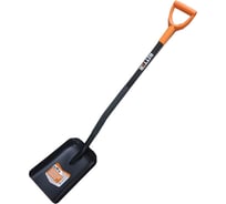 Совковая лопата RITTER Garden SolidS1 классическая, стальной черенок, сварное соединение, ручка ABS пластик RG11012021