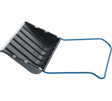 Пластиковый скрепер для снега с П-образной ручкой 750х550х1.3мм, металлическая окантовка СИБРТЕХ Россия 61593