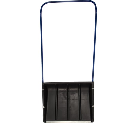 Пластиковый движок для снега с алюминиевой планкой и П-образной ручкой 600х470мм СИБРТЕХ 61592