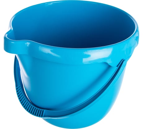 Круглое пластмассовое ведро 12л, голубое Elfe Россия 92956