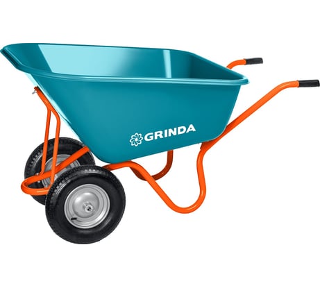 Садовая тачка с кузовом увеличенного объема Grinda Gp-1 260 л, ударопрочный пластиковый кузов 422401