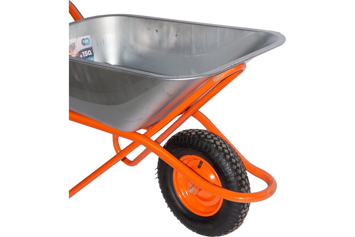 Строительная тачка TOR 90 л 150 кг WB одноколесная 1025872 - выгодная ...