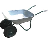 Садовая тачка, 85л/цинк, 2х350мм/пневмо, 100кг Российский САД-2к 082-4027