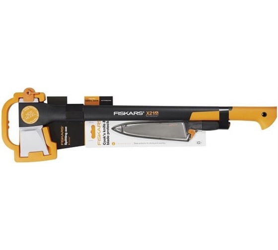 Промонабор Fiskars: топор-колун Х21 + большой кухонный нож 1023883