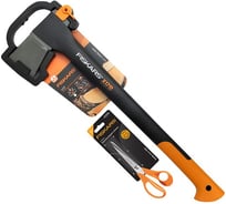 Промонабор Fiskars: топор-колун Х17 + ножницы Classic 1023885