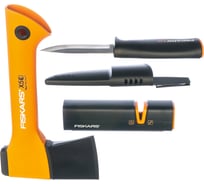 Промонабор из трех предметов Fiskars Х5 + нож общего назначения + точилка в сумке 1025441