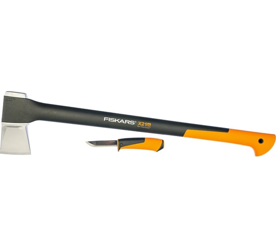 Промонабор из двух предметов Fiskars топор-колун Х21 + универсальный нож 1025436