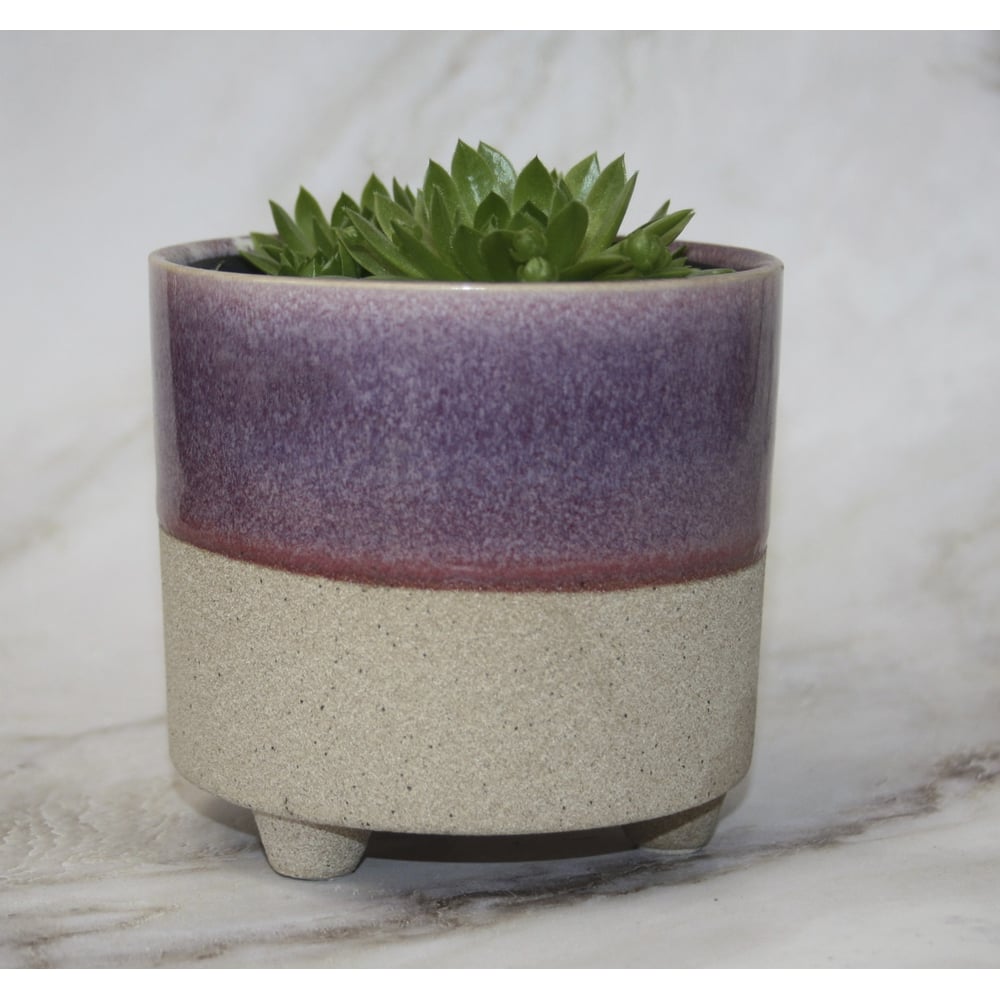 Кашпо Scheurich Kübel Piaff sandy purple керамика, диаметр 11 см ...