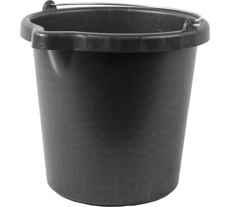 Строительное ведро КЭС черное с носиком 12л 2 2ВИ