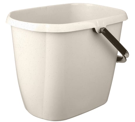 Ведро IDILAND Malta прямоугольное 12 л бежевый флэк 221233527/04