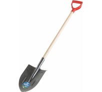 Штыковая лопата рельсовая сталь, ЛКО с черенком и ручкой Землеройка 0113-ЧР
