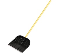 Пластиковая лопата для снега с деревянным черенком СПЕЦ Зима №3 ЗИ-00587