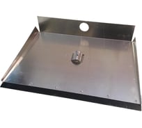 Оцинкованная лопата для снега без черенка, с планкой Спец Движок 3-бортная, 375х500 мм КПБ-3Б-500Н-ОЦ