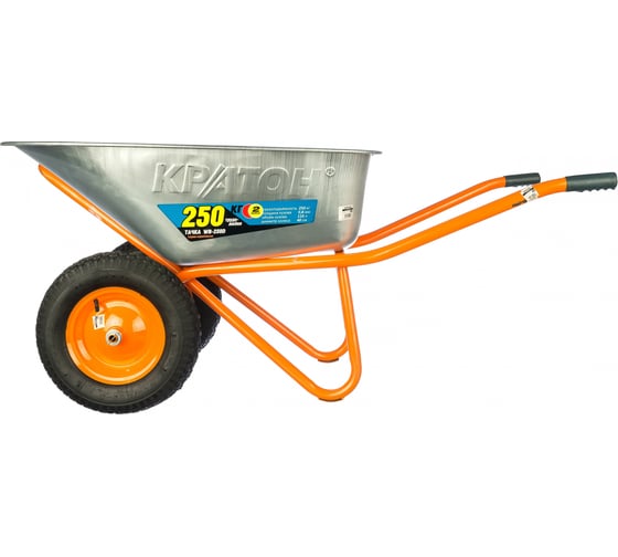 Усиленная строительная тачка Кратон WB-250D 5 06 01 025