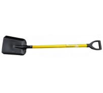 Лопата (совковая, с желтым металлизированным черенком и V-рукояткой) Усадьба-Люкс УЛ 030226