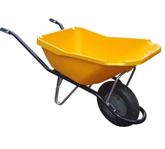 Тачка (одноколесная, 110 л, желтая, колесо пневматическое, 400 мм) Haemmerlin CARGO PICK UP YELLOW 301240101