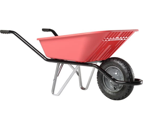 Тачка (одноколесная, 100 л, пневмо, 380 мм) Haemmerlin CARGO SUNNY STRAWBERRY 301110510 1