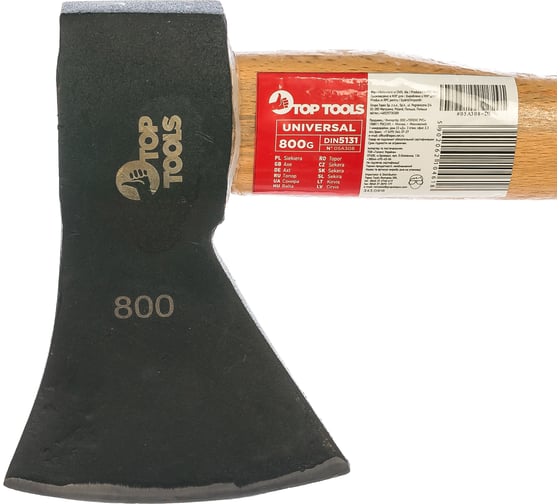 Топор (800 г, деревянная рукоятка) Top Tools 05A308