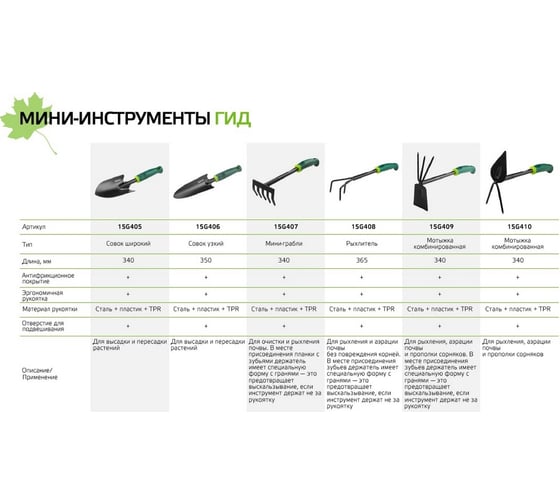Грабельки 340 мм VERTO 15G407
