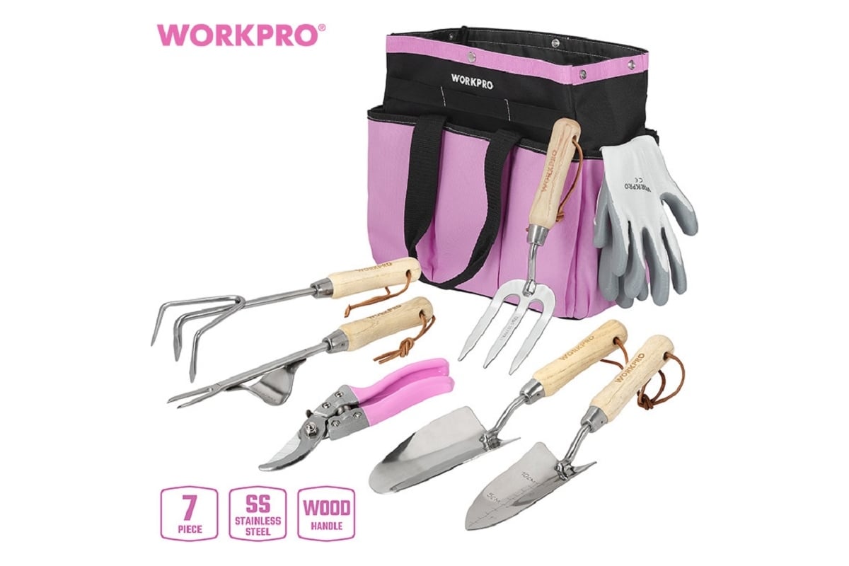 Набор садовых инструментов WORKPRO 7 предметов WP206803 - выгодная цена ...