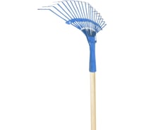 Грабли ООО Агростройлидер веерные пластинчатые 20-ти зубые порошковая окраска с черенком в сборе САД-09.06.1