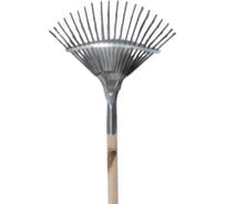 Грабли ООО Агростройлидер веерные пластинчатые 20-ти зубые оцинк.сталь с черенком в сборе l=1,5 м САД-09.09.22