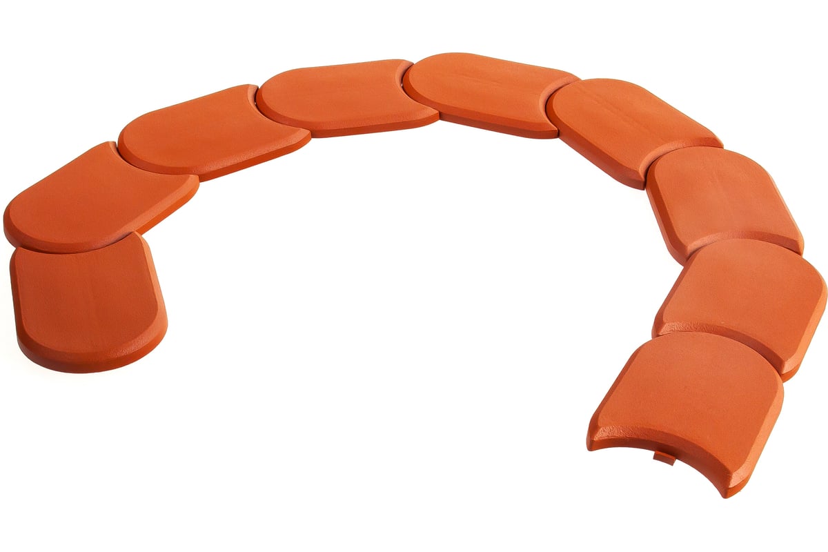 Бордюр для сада 3,8 м терракотовый Prosperplast Palisada IPAK1-R624 ...