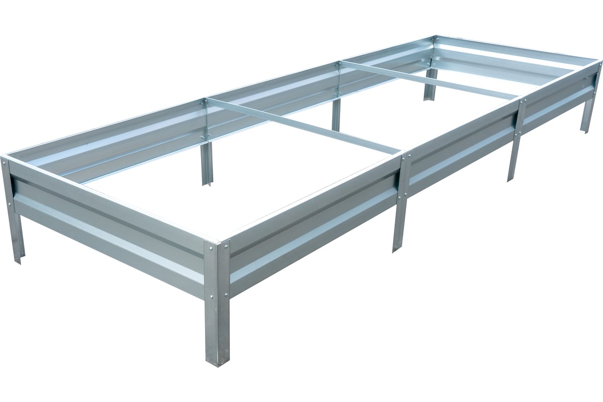 Оцинкованная грядка ООО «ТД «КАСКАД» 1x3 м, высота 0.2 м ГР3Ц - выгодная  цена, отзывы, характеристики, фото - купить в Москве и РФ