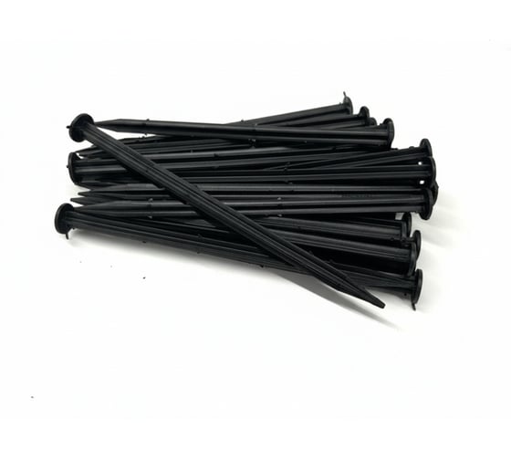 Садовый колышек для бордюрной ленты ГеоПластБорд манго 220 мм, 30 шт., черный k240.38.55.30up