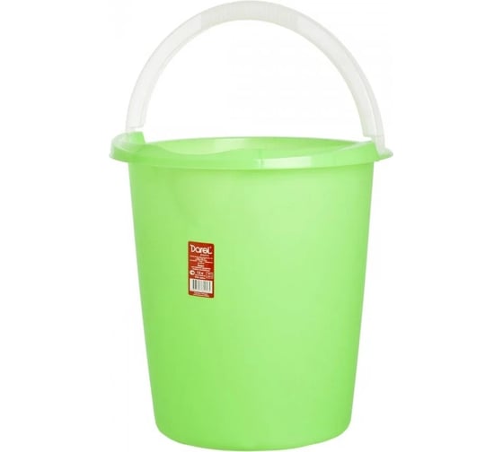 Пластиковое ведро Darel Plastic 12 л, зеленое, d 29.5 см, h 31 см 066218