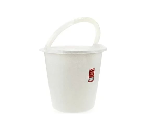 Пластиковое ведро Darel Plastic 10 л, мрамор, d 29.5 см, h 28 см 066217 1