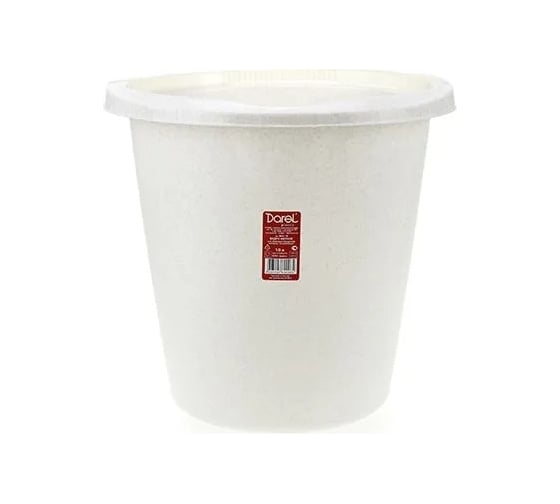 Пластиковое ведро Darel Plastic 10 л, мрамор, d 29.5 см, h 28 см 066217