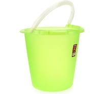 Пластиковое ведро Darel Plastic 10 л, зеленое, d 29.5 см, h 28 см 066222