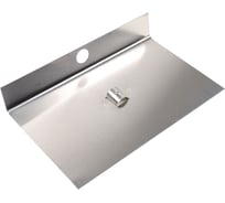 Алюминиевая лопата для снега СПЕЦ 375х500 мм с планкой без черенка КПБ-1Б-375П