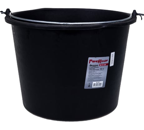 Строительное круглое пластмассовое ведро, 12 л РемоКолор 62-0-112