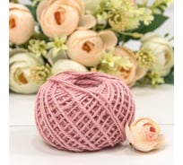 Бечевка из льна Дон Баллон (0,15 см х 50 м) двухслойная, розовый, 1 шт. 2887/4
