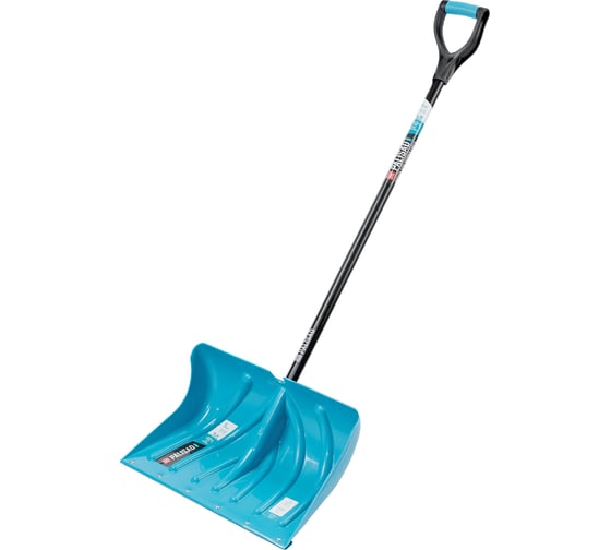 Лопата для уборки снега PALISAD пластиковая Luxe, 500 х 325 х 1300 мм, металлопластиковый черенок 615015