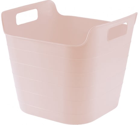 Гибкое сверхпрочное ведро 26 л, розовое СИБРТЕХ 67511