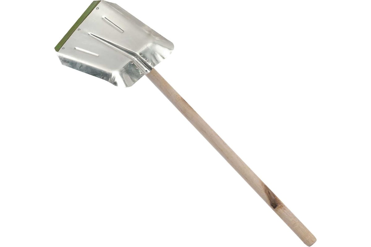 Оцинкованная лопата ООО Агростройлидер 380x380мм с планкой с деревянным .