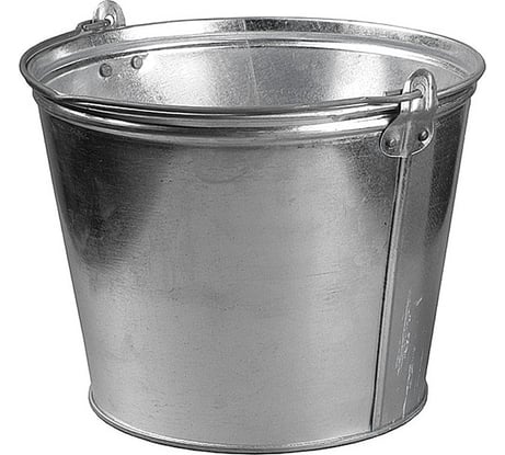 Оцинкованное ведро для непищевых продуктов Без бренда 12 л 39300-12