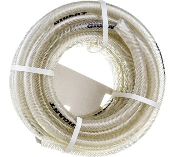 Прозрачный армированный масло-бензостойкий шланг Gigant 1", 25 м, 3 ...