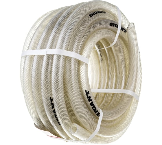 Прозрачный армированный масло-бензостойкий шланг Gigant 1\", 25 м, 3 ...