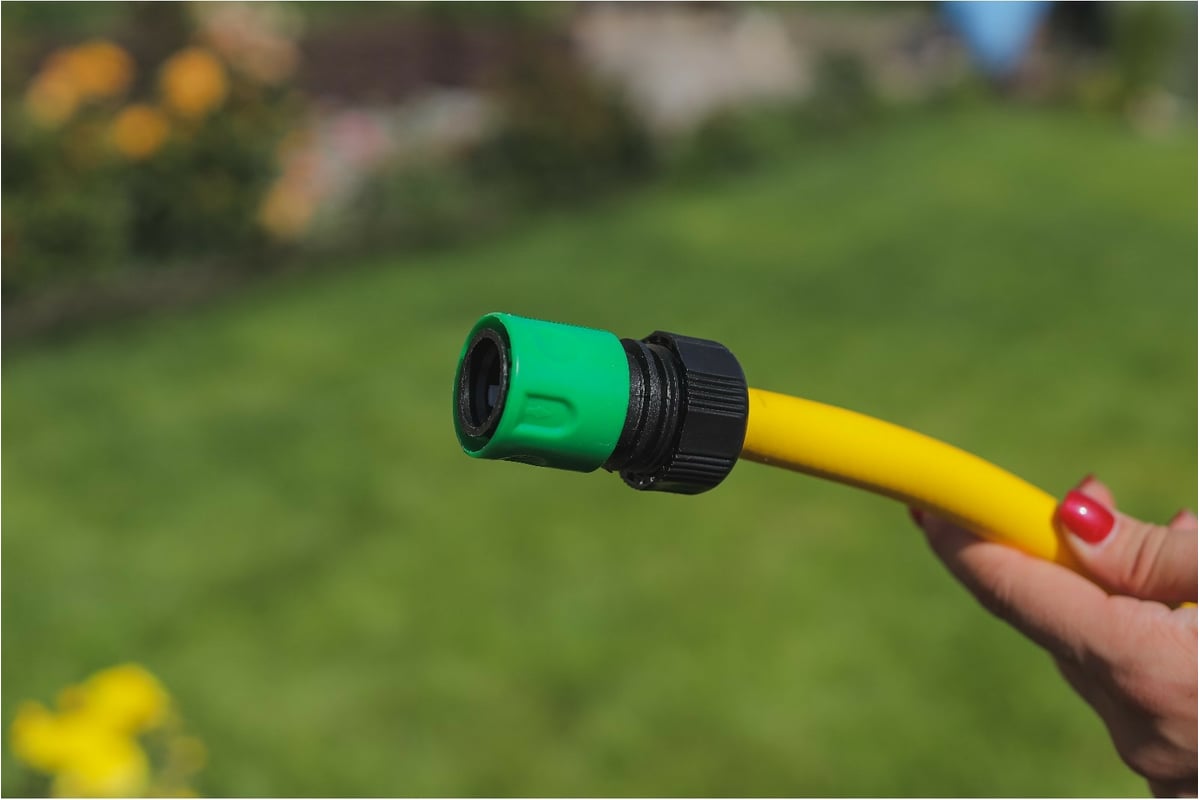 Насадка для полива СИМАЛЕНД коннекторы 3/4\", 3/4\" с аквастопом, штуцер ...