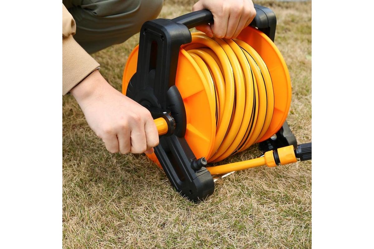 Набор для полива DEKO DKI15 катушка, шланг усиленный 1/2 15 м + 2 м ...