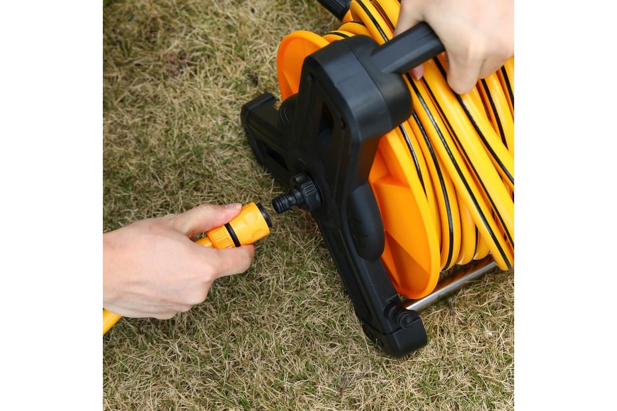 Набор для полива DEKO DKI15 катушка, шланг усиленный 1/2 15 м + 2 м ...