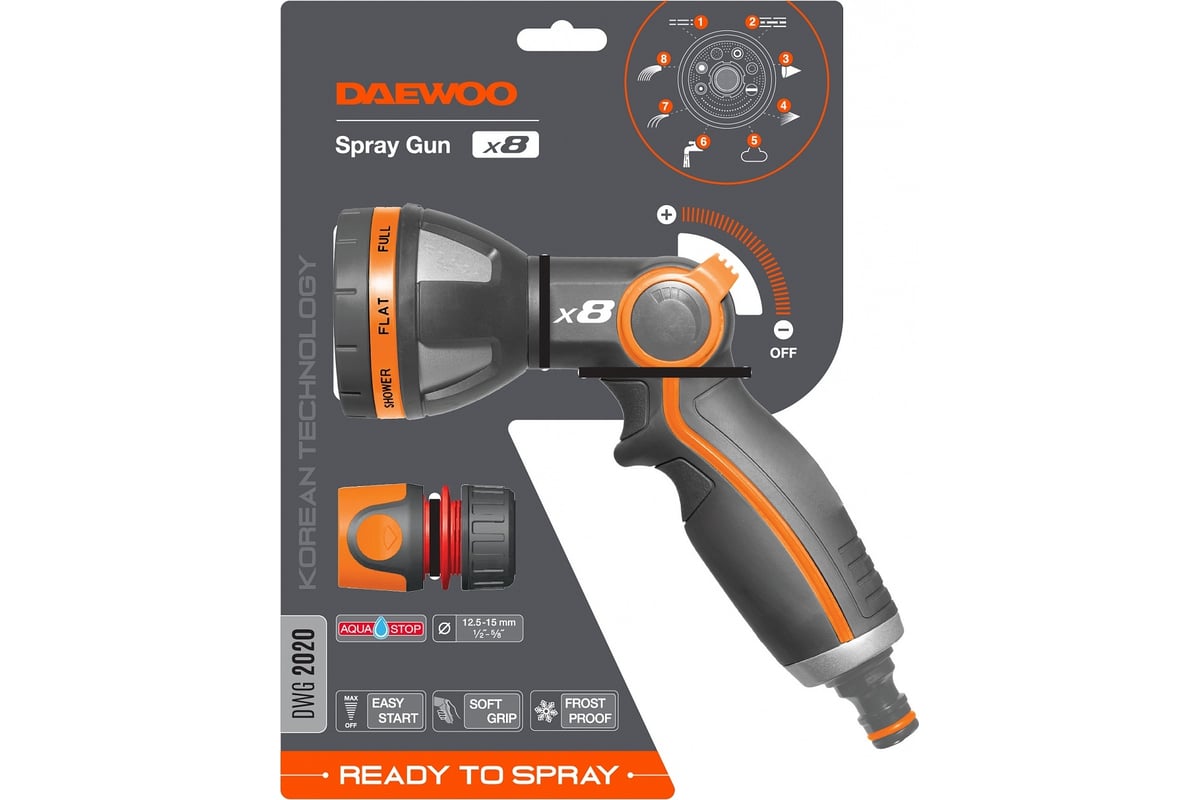 Пистолет-распылитель DAEWOO spray gun x8 DWG 2020