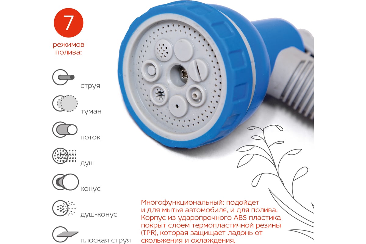 Многофункциональный пистолет-распылитель FRUT 402270 - выгодная цена,  отзывы, характеристики, фото - купить в Москве и РФ