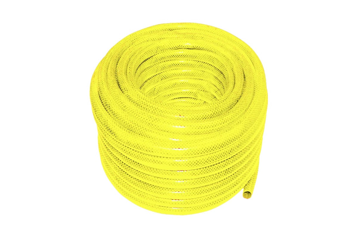 Поливочный шланг (армированный, трехслойный, желтый) 1/2 дюйма х 25м ...